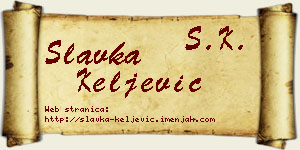Slavka Keljević vizit kartica